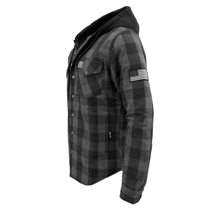 Beyond Riders Flannel Jacket - black/grey XL