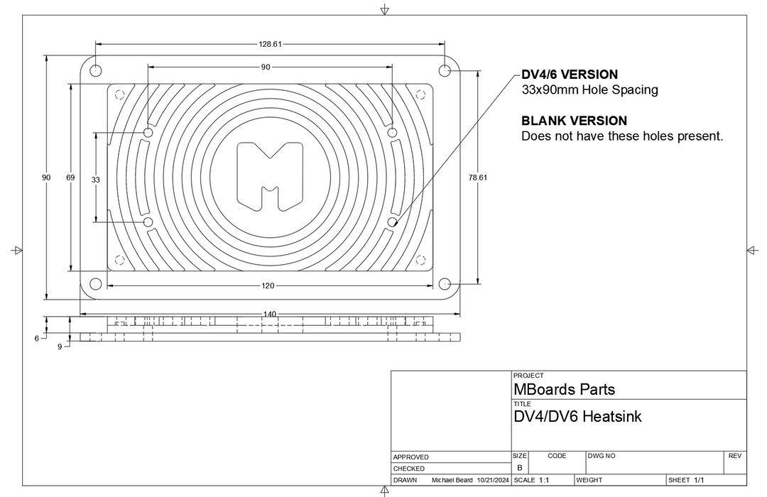 Heatsink - Blank (Plate Only)