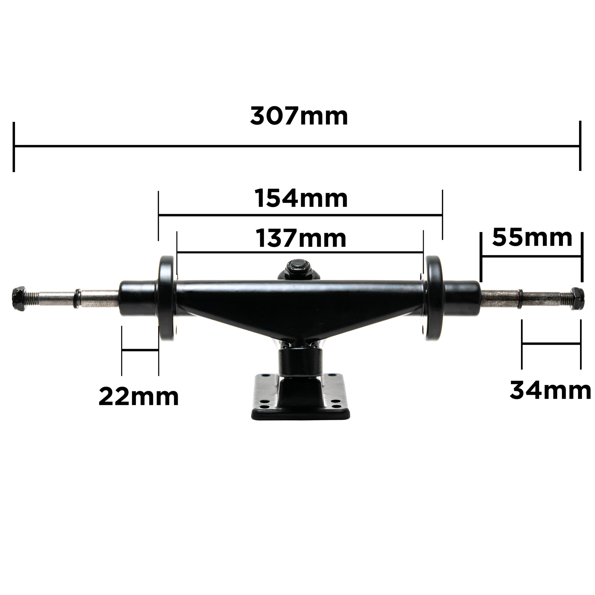 Double Kingpin Reverse Fixed Mount Trucks for Electric Skateboards
