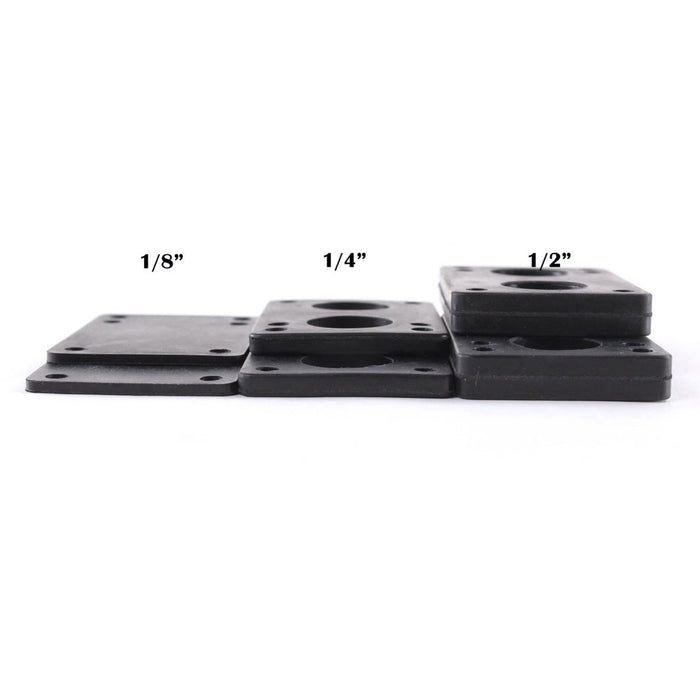 EMagTech 2x Skateboard Riser Pads + Schrauben & Muttern – 6 Mm Stark, Set Für Longboard EMagTech 2x Skateboard Riser Pads + Schrauben & Muttern – 6 Mm Stark, Set Für Longboard
